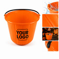 Halloween Pumpkin Candy Bucket Plastic Trick Or Treat Container Handle Bucket
