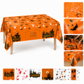54" Waterproof Pe Halloween Disposable Tablecloth Party Table