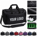 18.9" Water-Resistant Oxford Sports Duffel Bag W/ Padded Divider