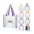 12'' Clear PVC Waterproof Reusable Stadium Tote Bag