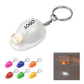 Mini Safety Helmet-Shaped Keychain with Flashlight (1.9")
