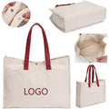 Reusable Heavy Duty Large Canvas Tote Shoulder Bag With Gusset