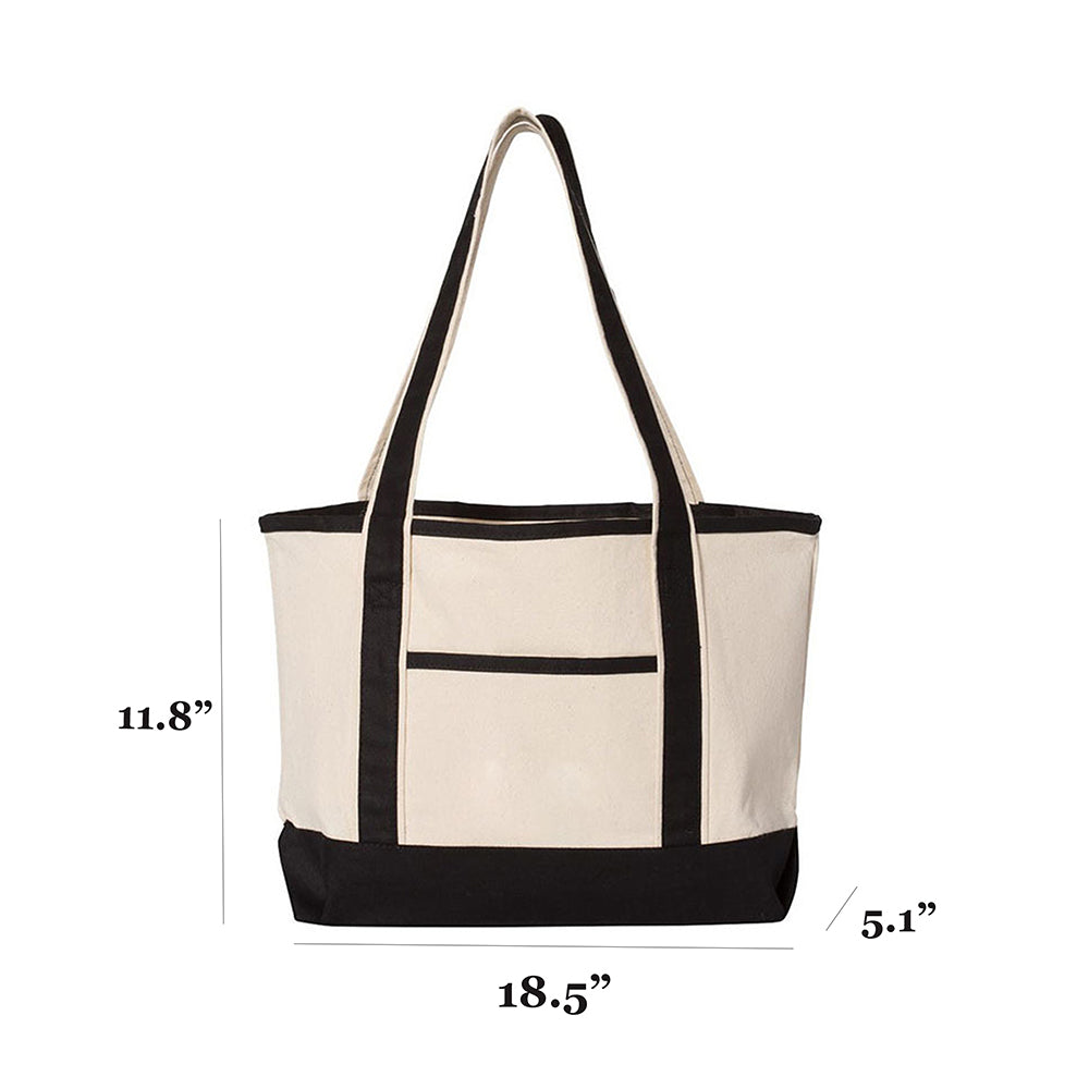 Reusable 12oz Canvas Cotton Tote Bag