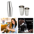 18OZ Stainless Steel Cocktail Bar Mixer Boston Shaker Set